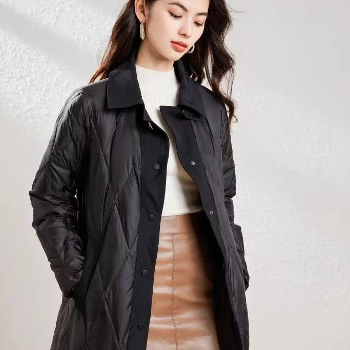 【MY26】女中长款2024冬装新款高端时尚外套