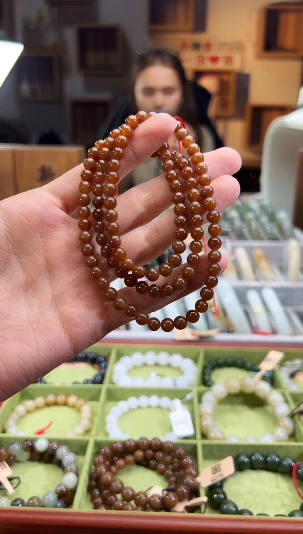 项链未镶嵌和田玉且末料金山糖项链卡6