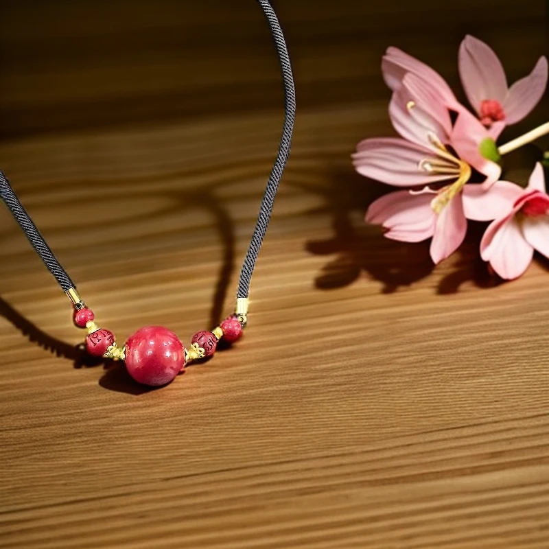 含辰砂工艺品《粉丝福利》天然.朱砂辰砂单珠吊坠