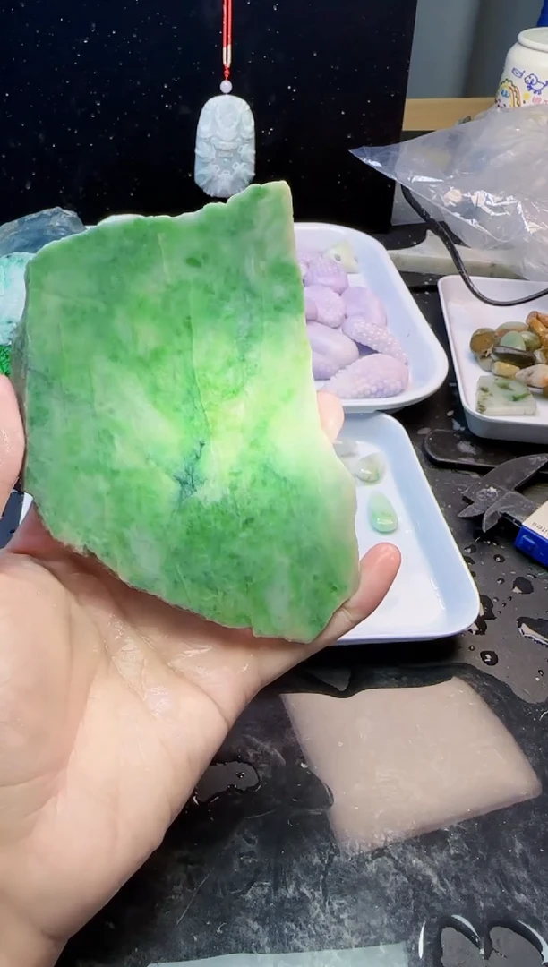 颈饰未镶嵌翡翠066天然A货翡翠