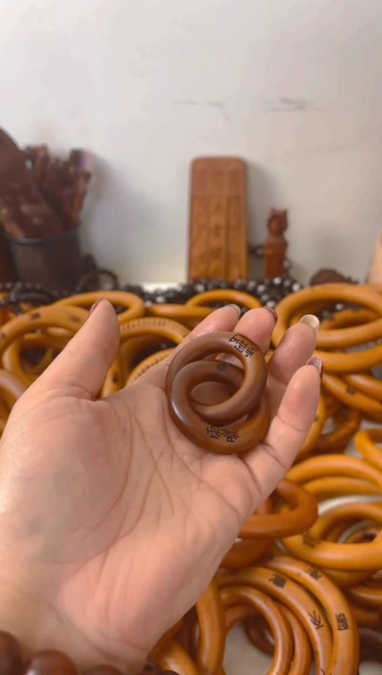【闪购商品】枣木木雕乾坤圈25圈口一物一拍