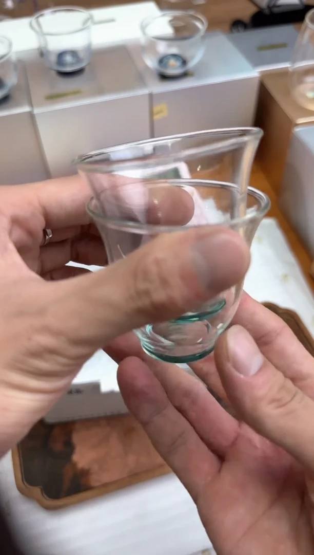 遇栖金标御香杯墨绿色