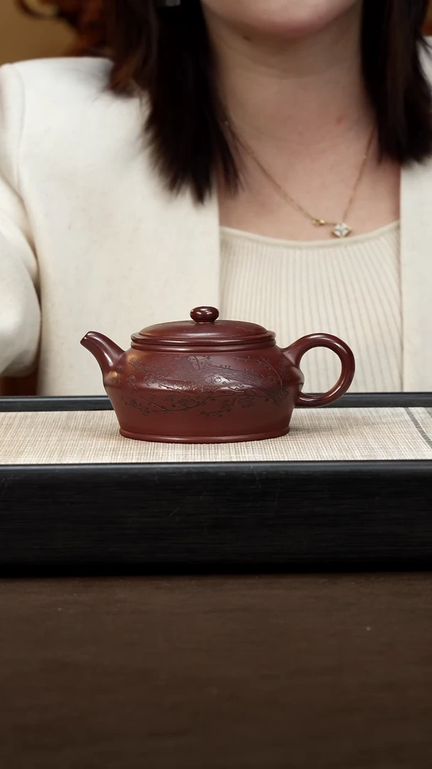 茶壶紫砂【P028】曼殊   宜兴紫砂