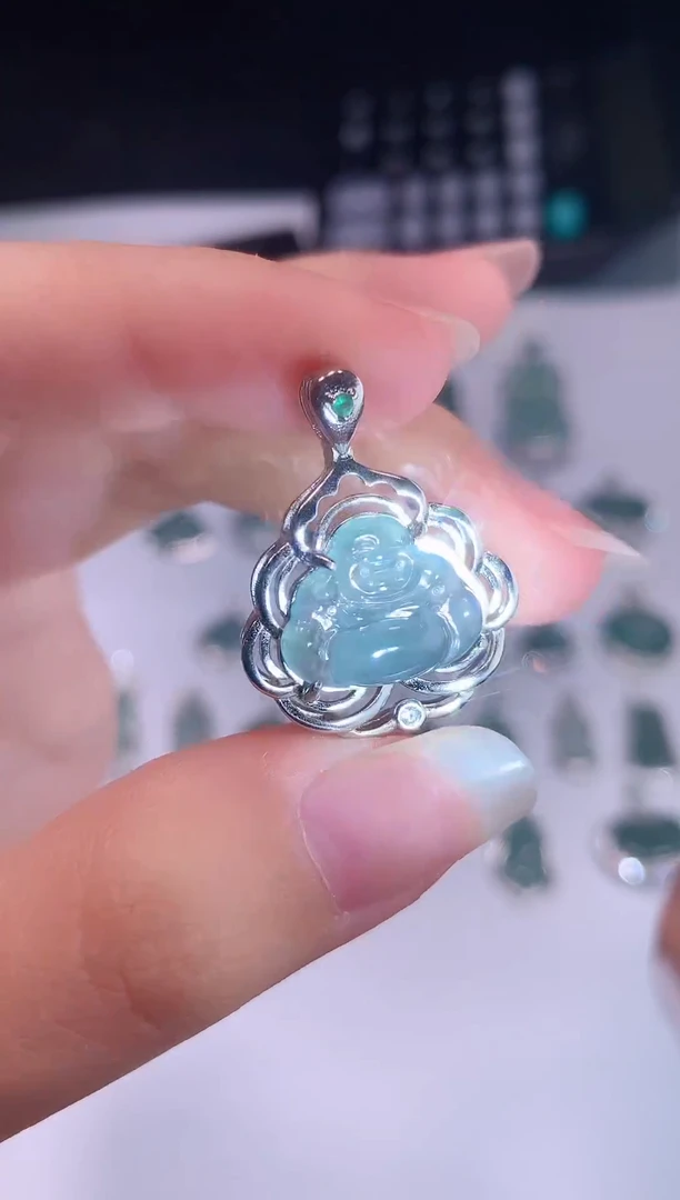 颈饰未镶嵌翡翠0芹0翡翠珠宝704