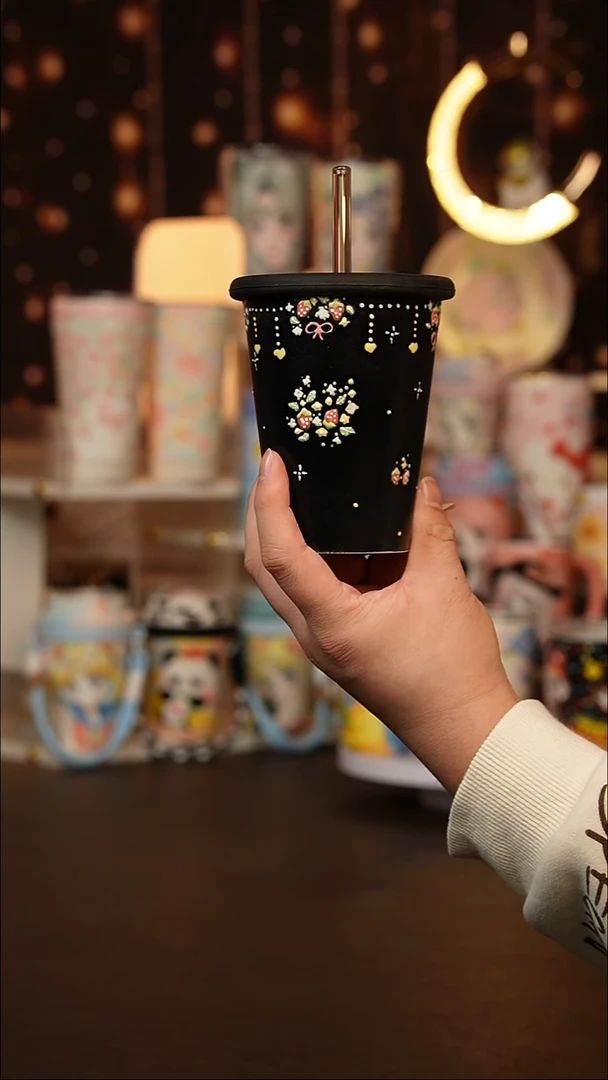 (玉泥）景德镇手工手绘文创陶瓷杯