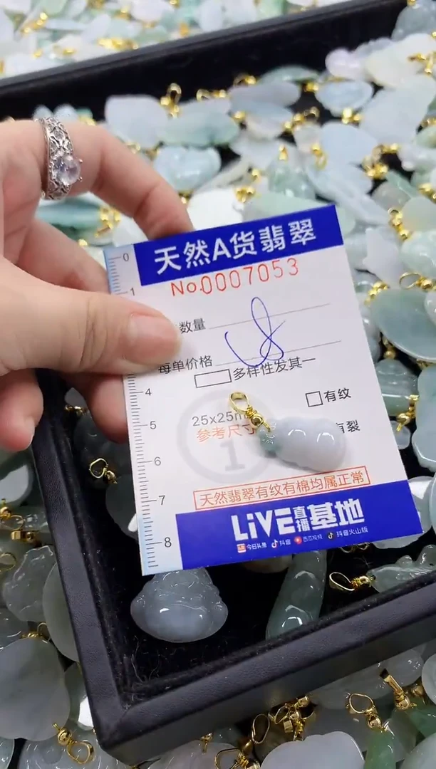 颈饰未镶嵌翡翠天然A货翡翠