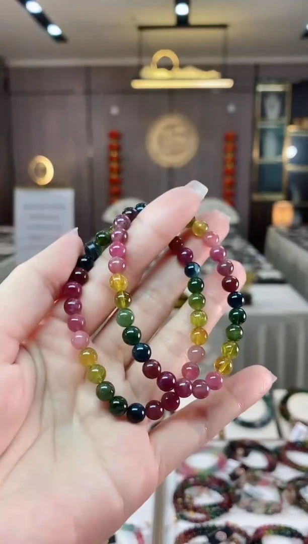 【闪购商品】碧玺单圈手串6mm+未镶嵌（多样性发一条）hon