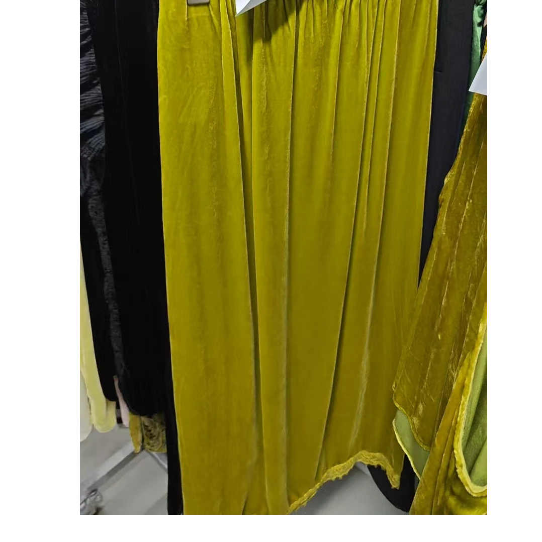 老琴私服  百搭休闲时尚高腰纯色新中式半身裙 37519