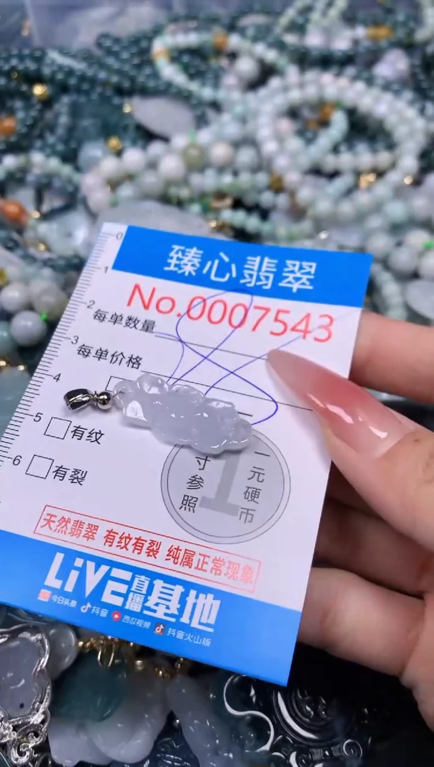 【闪购商品】翡翠颈饰未镶嵌含绳0007543
