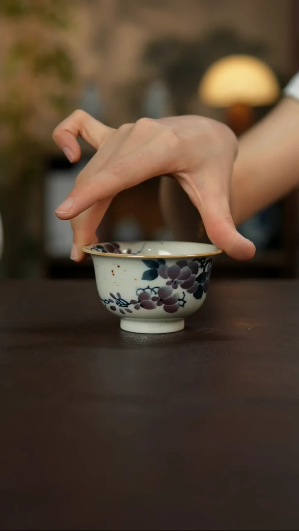 景德镇陶瓷杯碗柴烧多人