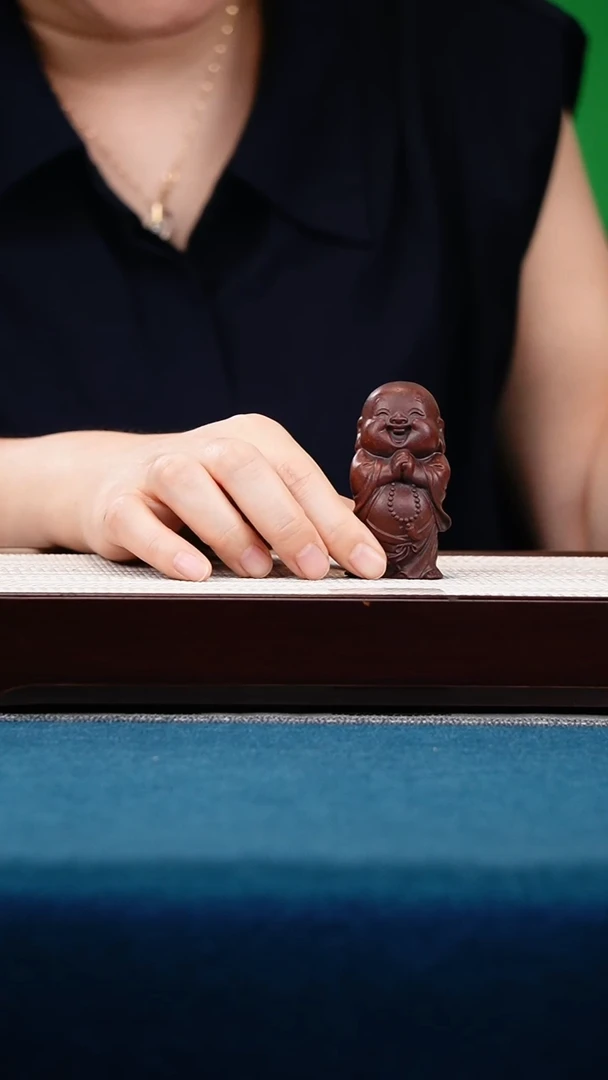 茶壶紫砂弥勒茶宠