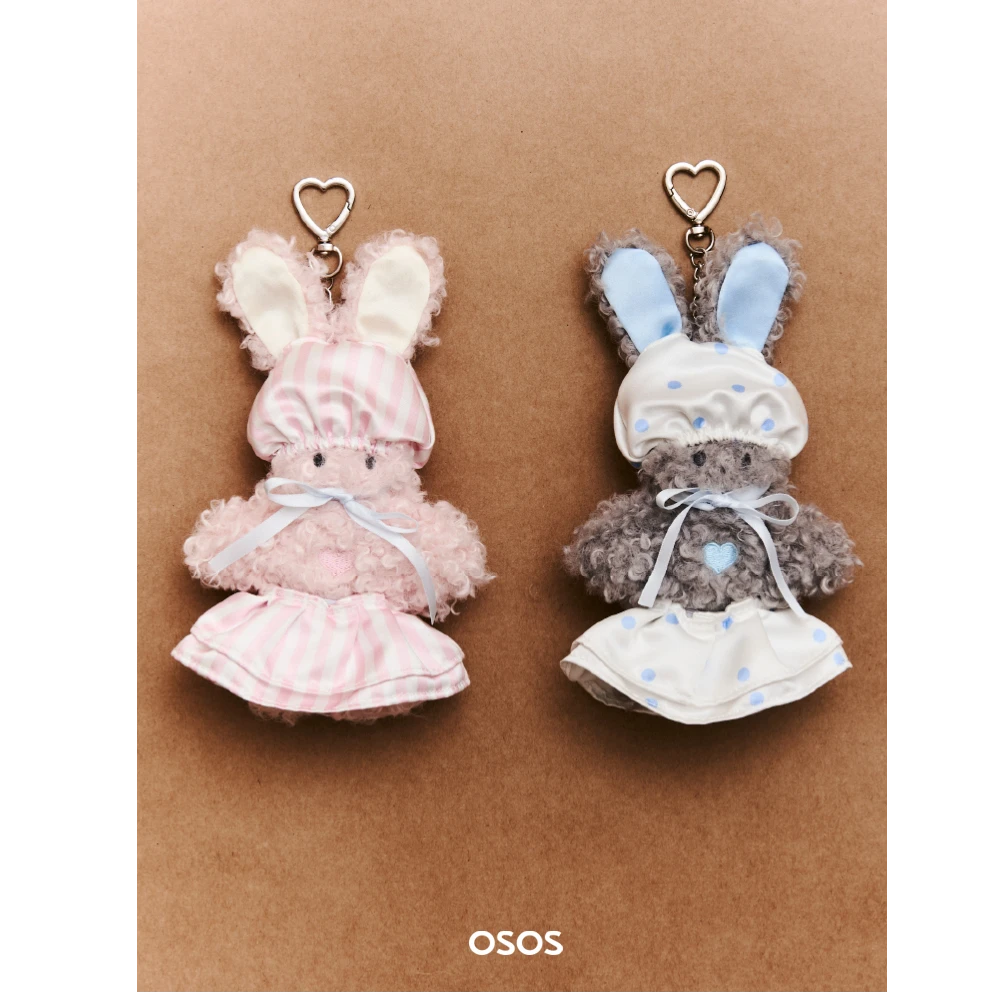 OSOS自白原创可爱毛绒玩偶公仔挂件包包装饰小众礼物兔子钥匙扣