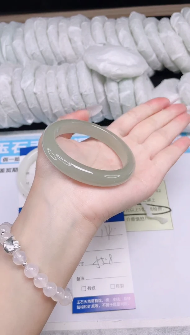 未镶嵌手镯石英质玉v14---55.8