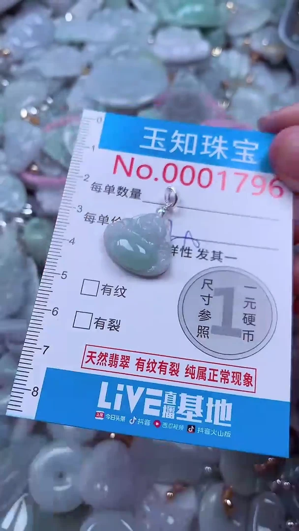 吊坠(不含链)未镶嵌翡翠1796