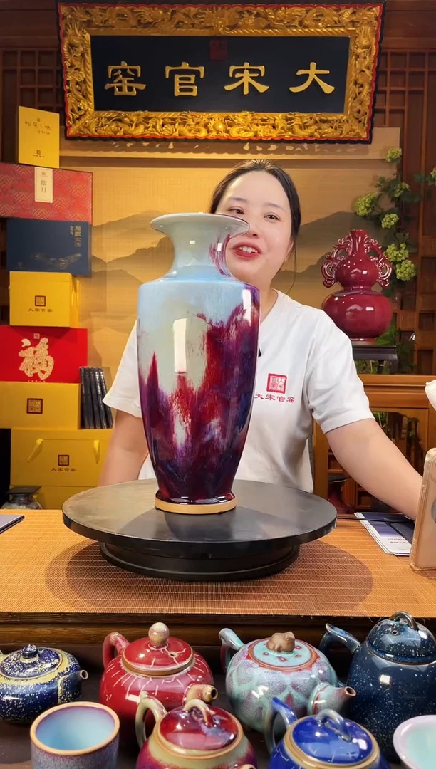 摆件大宋官窑【将军瓶】威严大气  年份收藏级作品