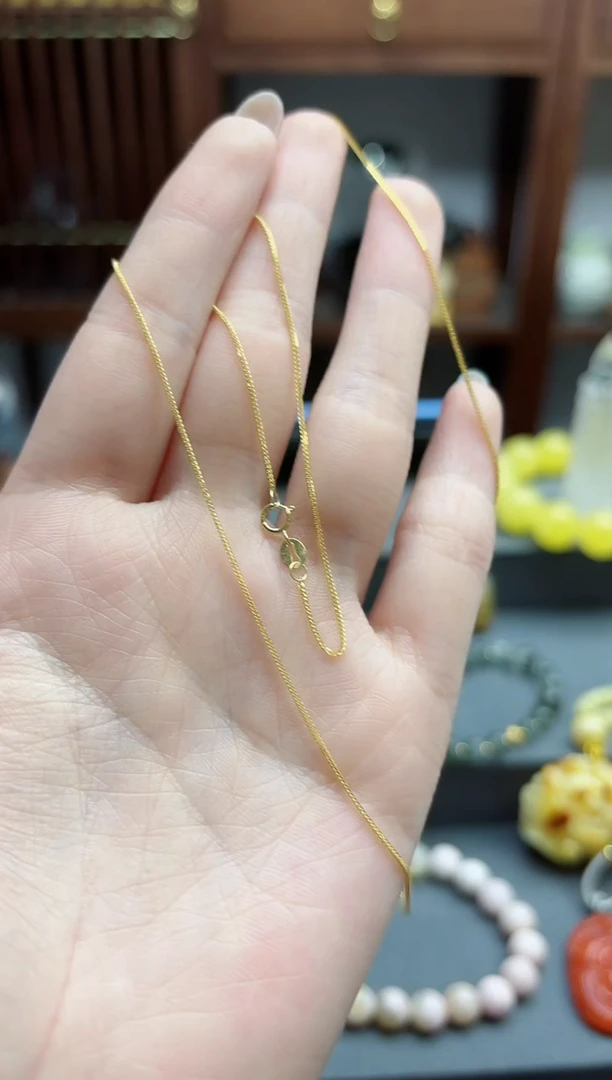 【闪购商品】18K金颈饰18k金肖邦项链 GW