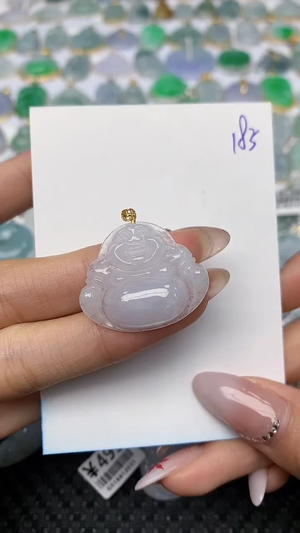【闪购商品】翡翠颈饰18K金镶嵌 天然翡翠A货