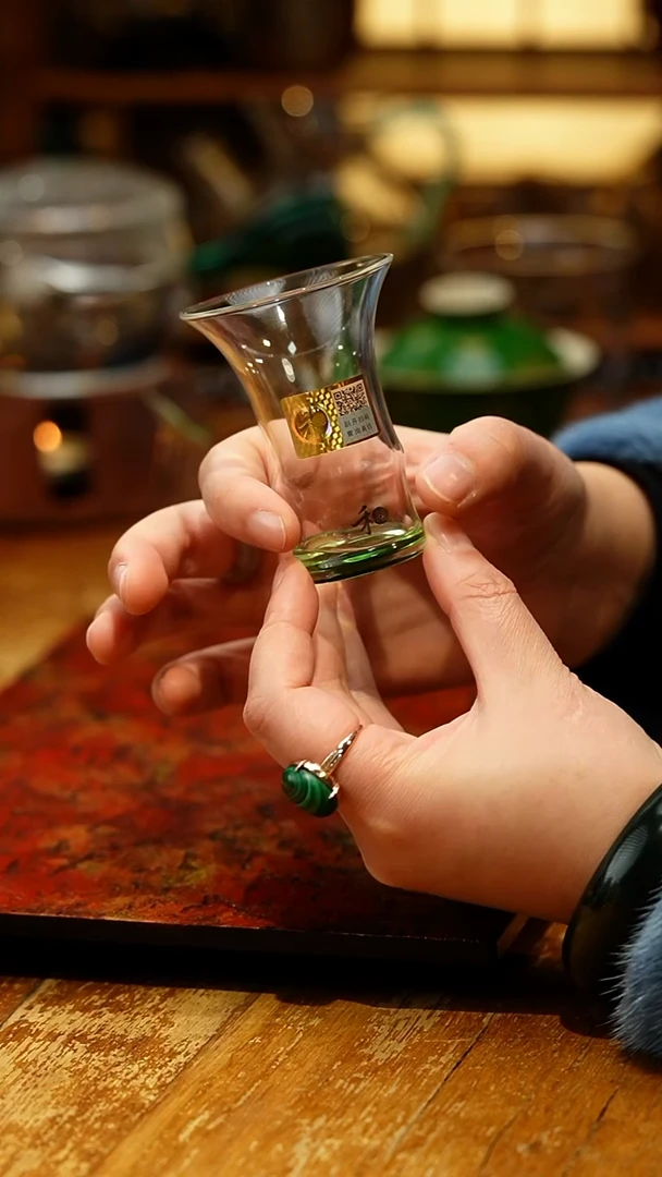 【闪购商品】禾器/晶彩君悦单杯/湖绿