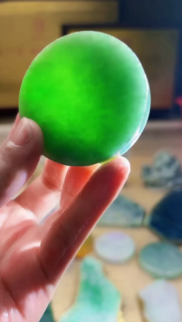 翡翠挂件未镶嵌A货张麦8757