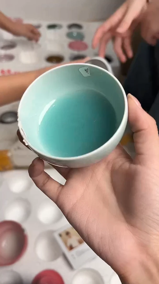 龙泉云间青瓷小米茶器