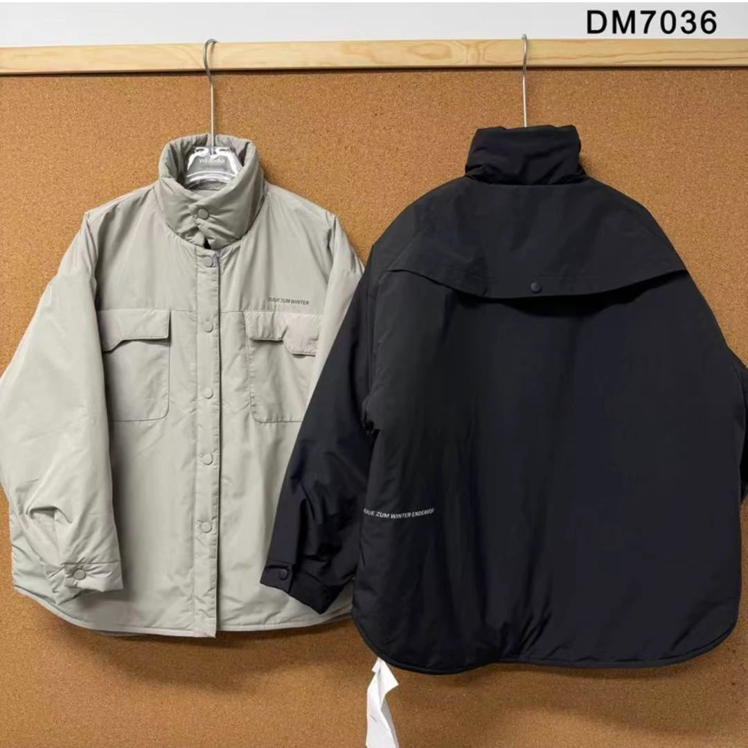 久坐中大童25年深秋冬新款棉衣衬衫外套7036