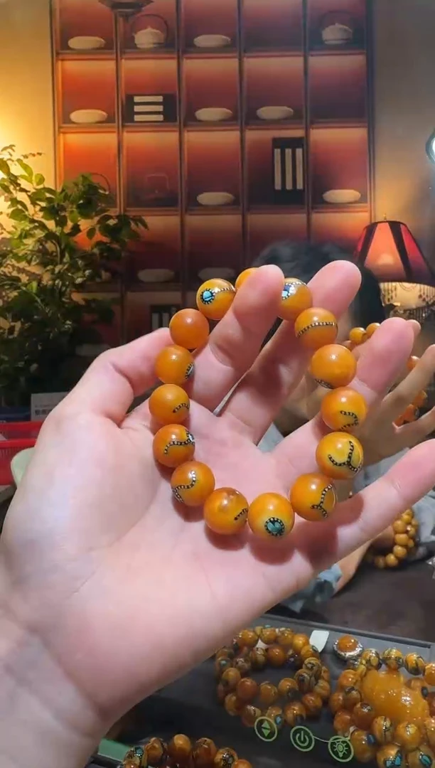 蜜蜡颈饰未镶嵌3813天然蜜蜡珠宝奇石