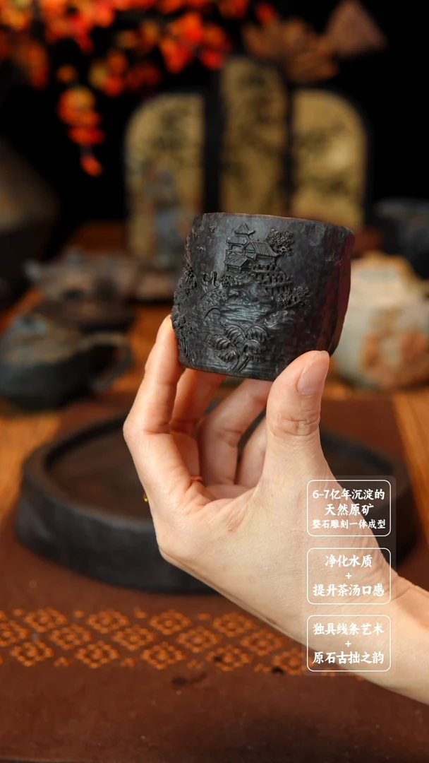 行**松清冰碛岩鱼籽料140cc国庆福利价