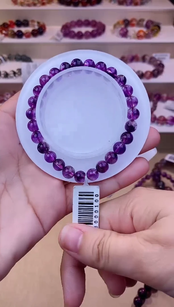 未镶嵌手串水晶紫超七7m+