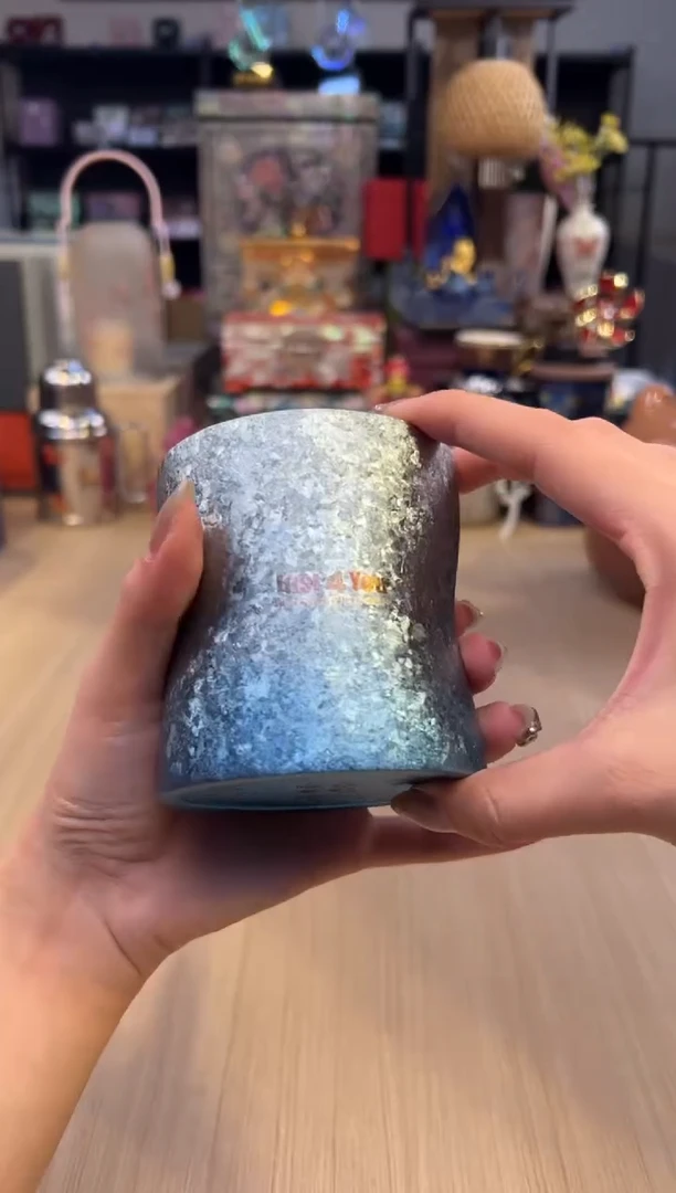 47纯钛手握杯-渐变蓝