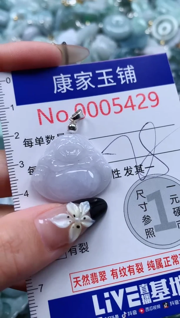 翡翠未镶嵌吊坠(不含链)5429