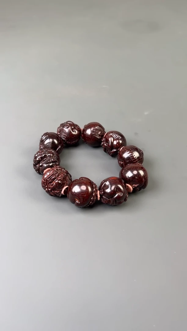 檀香紫檀（小叶紫檀）手串/手链印度小叶紫檀 龙生九子