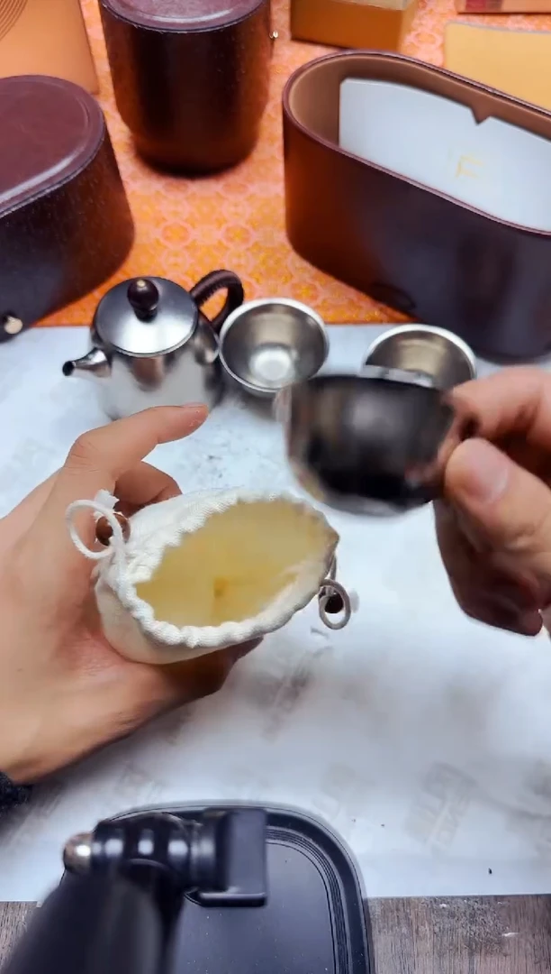 纯钛汉铎壶随行茶具一壶三杯