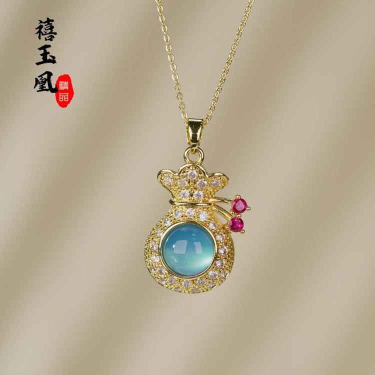【钱袋吊坠】DMH166-3 色泽浓郁 特色设计款 多样性发其一玛瑙吊坠