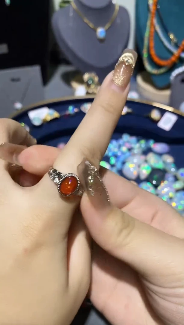 【闪购商品】欧泊戒指合金戒指