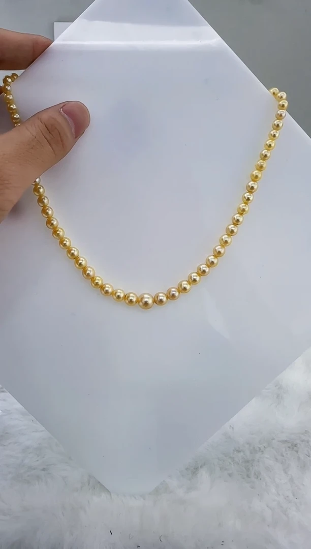 未镶嵌海水珍珠DA海水羽皇金塔链 y293