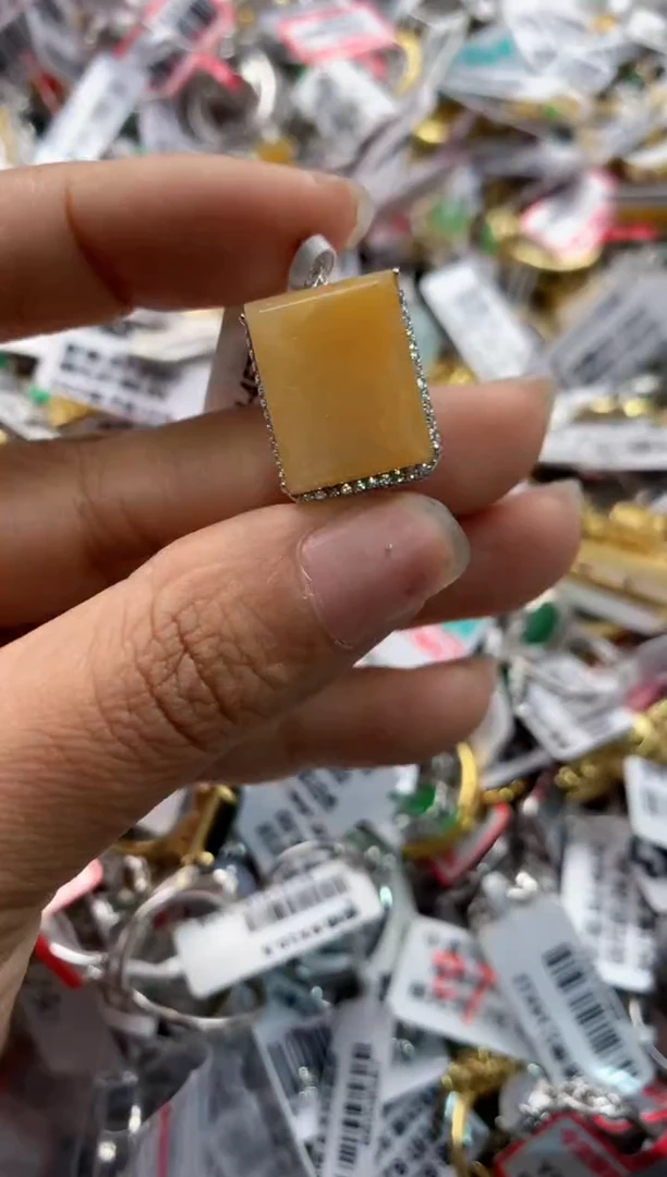 银S925镶嵌戒指翡翠11      3
