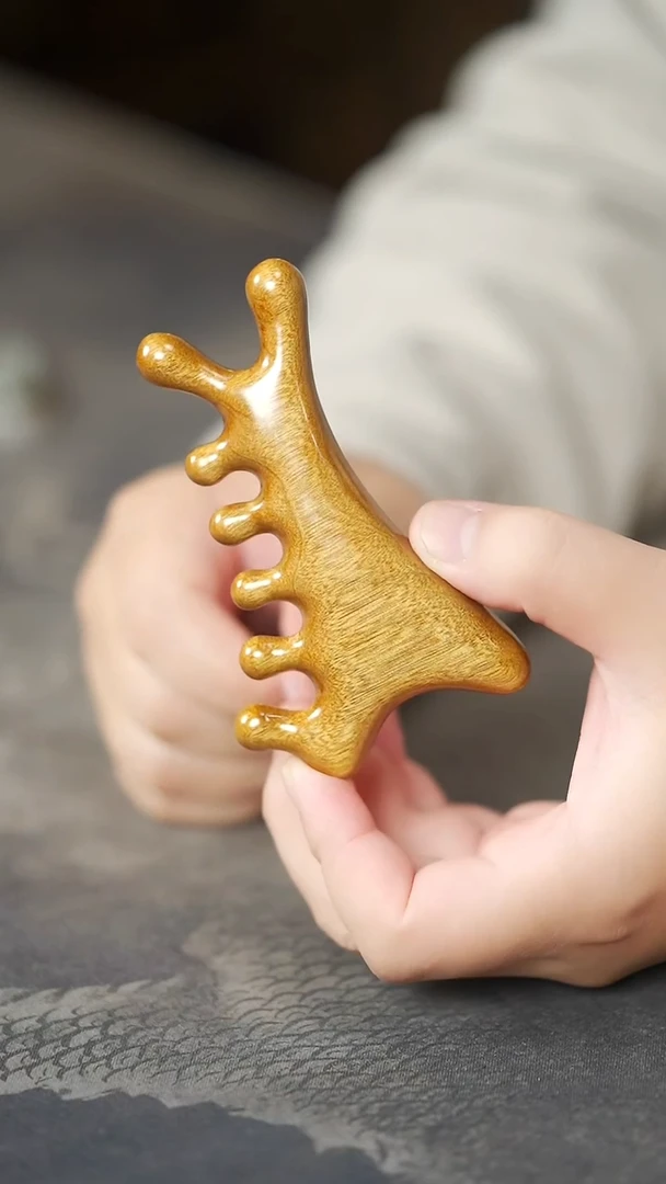 金丝楠老料大漆款多功能按摩梳