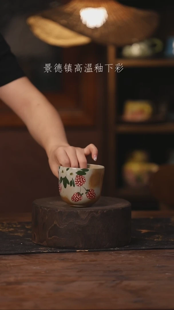 陶瓷景德镇高温釉下手绘陶瓷443