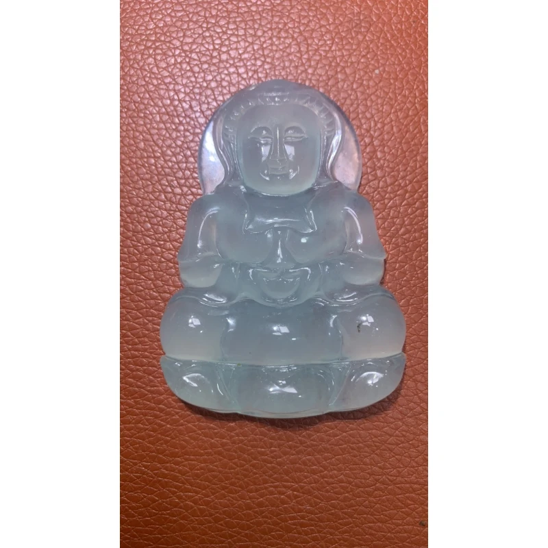 吊65  冰糯米大观音吊坠