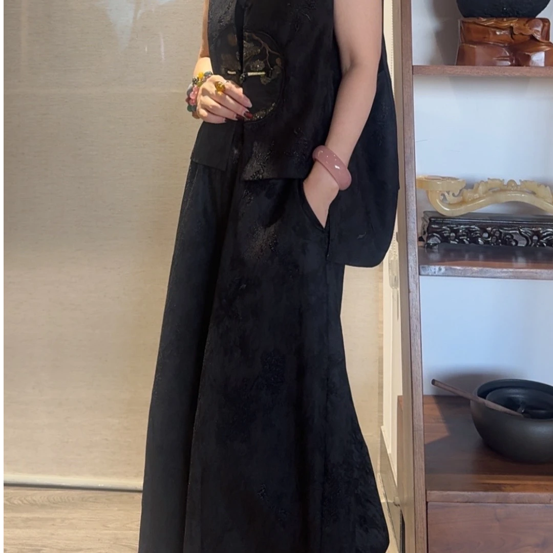 寻知·朱总原创设计XZK123J玄月叠纱裤子