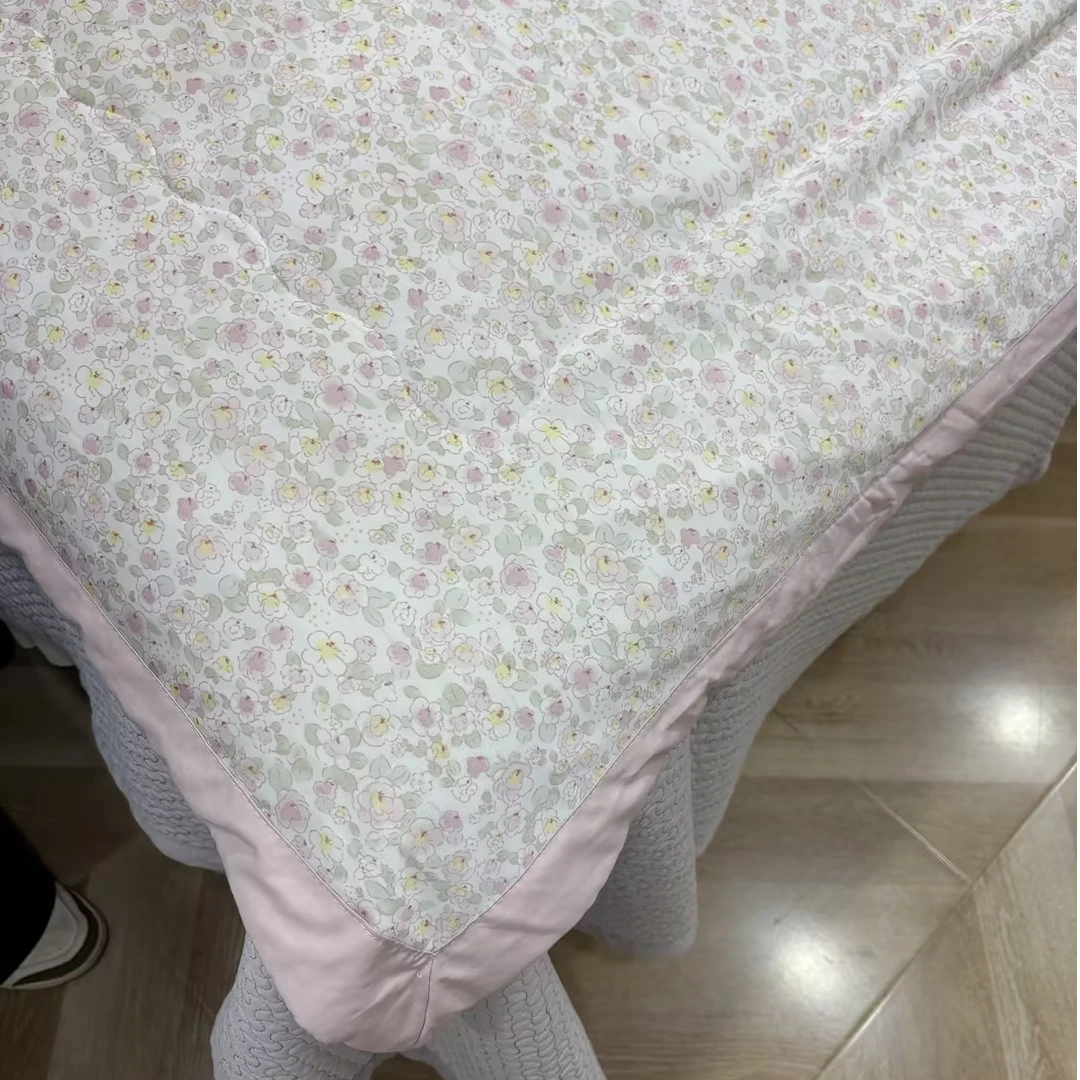 小清新带印花凉感夏被被子夏季空调被夏凉被可机洗款夏被