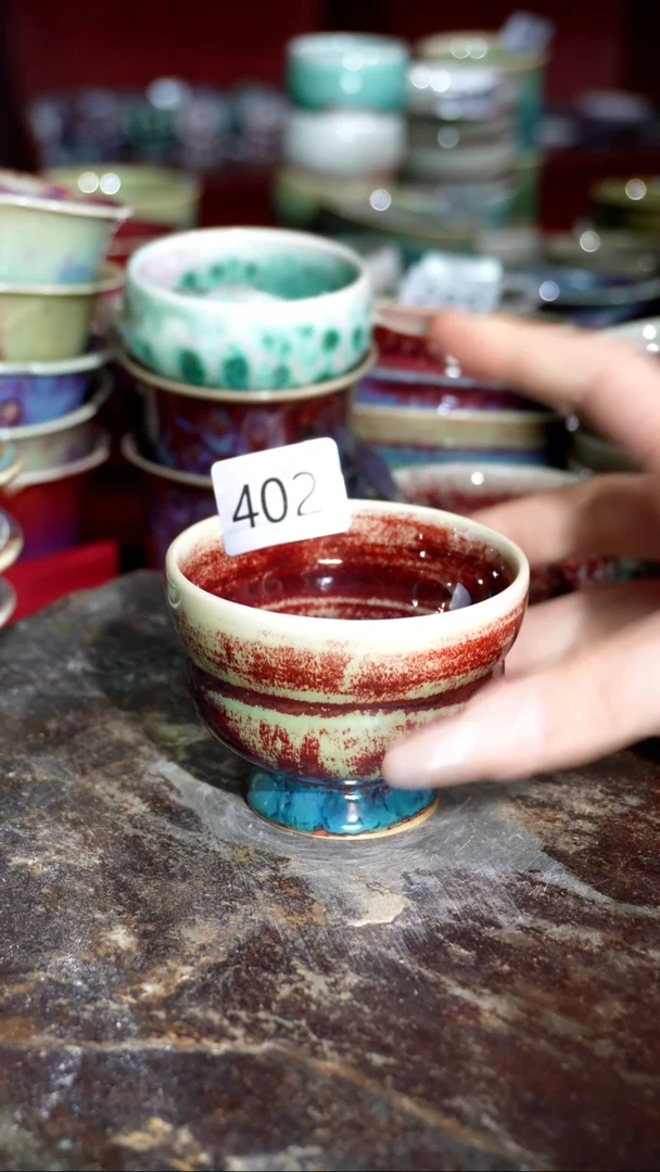 摆件精品窑变钧瓷茶器