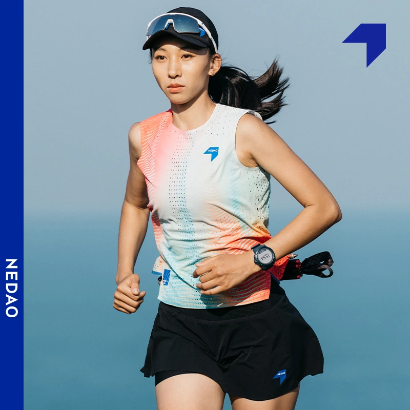 内道灿影风洞坎肩男女新款大风洞透气轻量越野马拉松背心马拉松