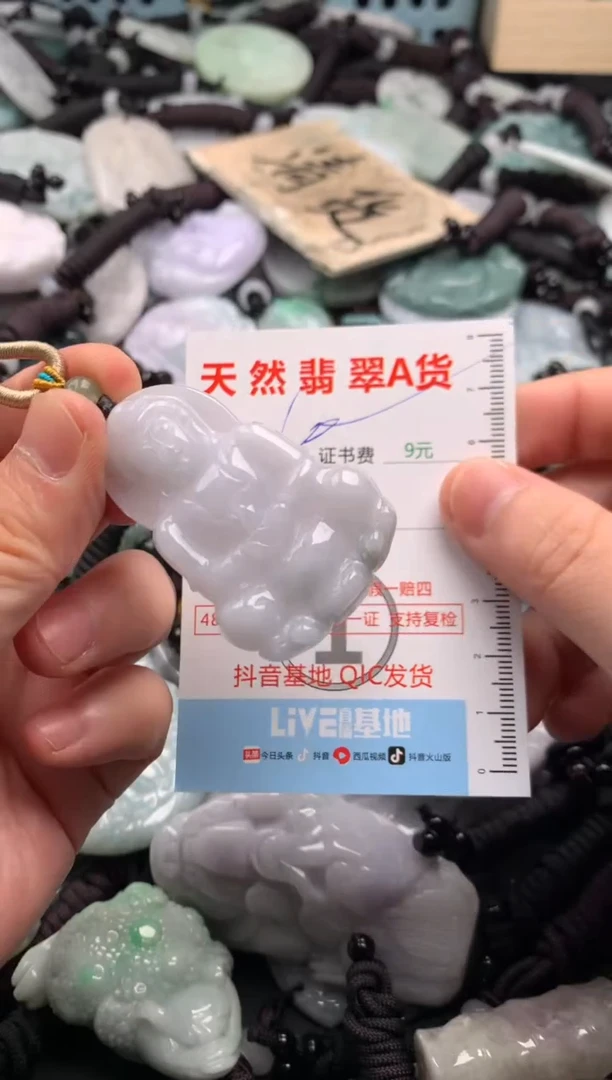 翡翠未镶嵌吊坠(不含链)1