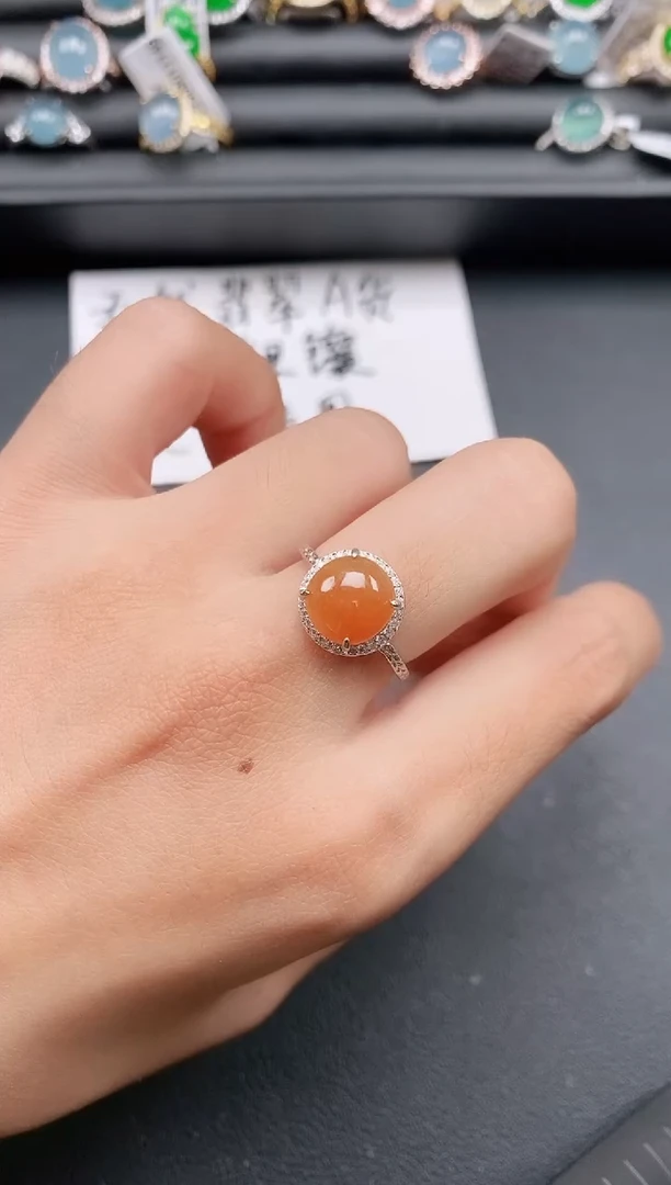 银S925镶嵌戒指翡翠1111