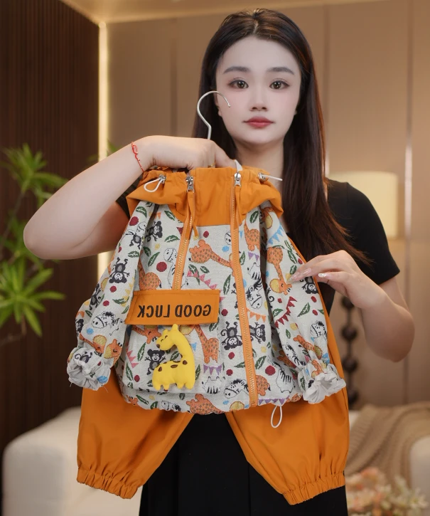 【动物园】2025秋款针织运动酷仔休闲百搭男童女童儿童套装89865
