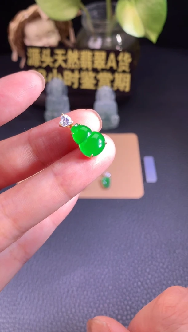 颈饰银S925镶嵌翡翠源头工厂天然翡翠A货，福利价