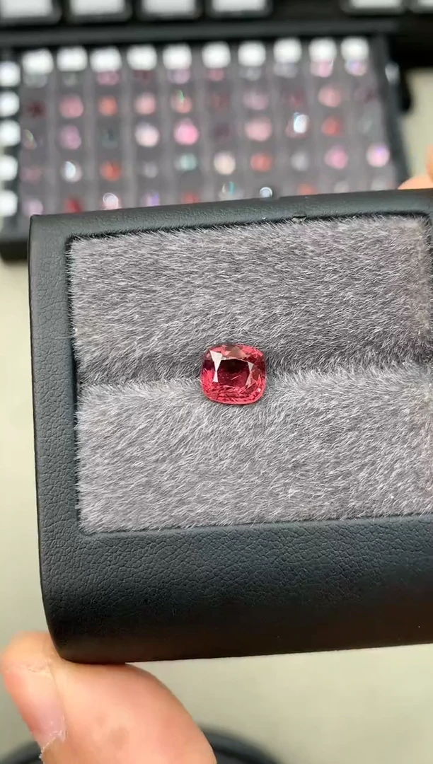 【闪购商品】定制尖晶石裸石未镶嵌2.46ct 枕型 蔷薇色调