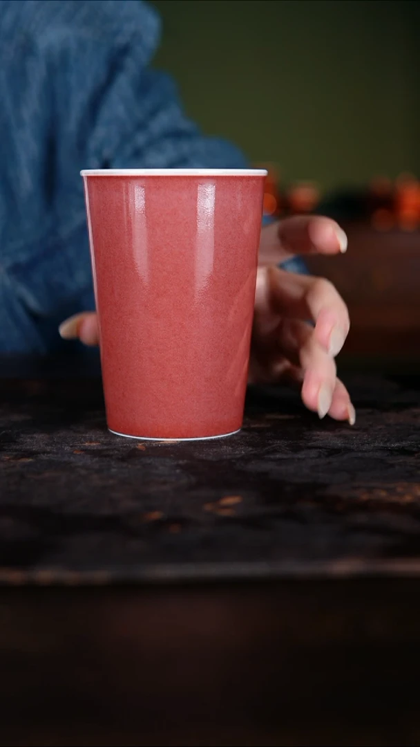 其他白泥景德镇纯手工陶瓷豇豆红