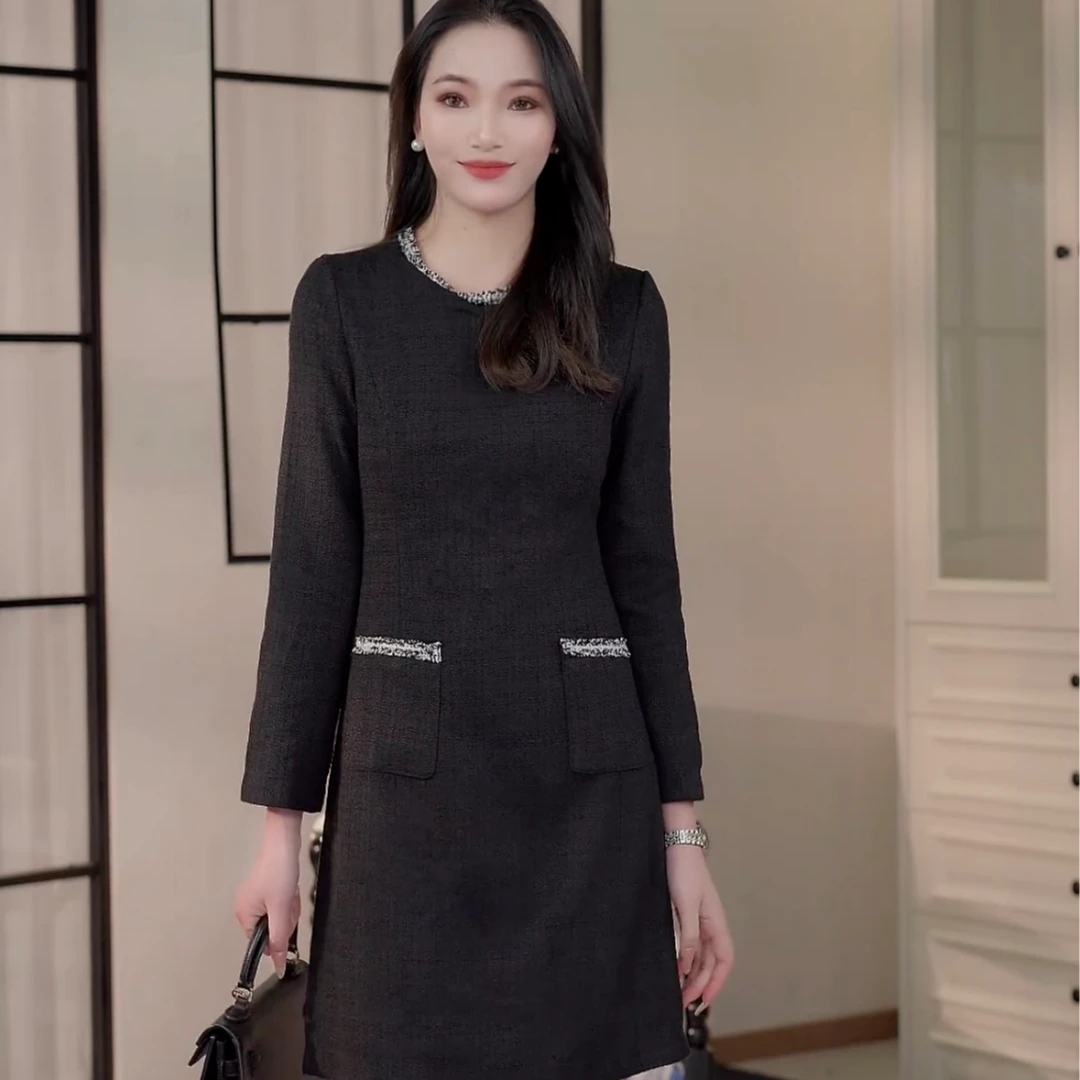 连衣裙显瘦气质长袖修身WMYC1111